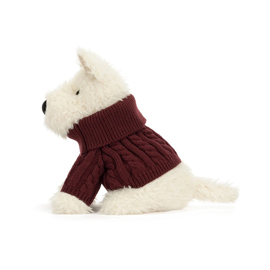Chien scottish Munro « Pull d’hiver »-Jellycat-JLC-MUN2JUM-CLÉMENT
