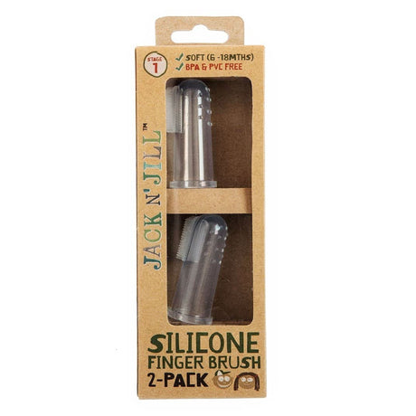 Brosse à Dent à Doigt en Silicone (2)-Jack N Jill-JNJ-SFB-CLÉMENT