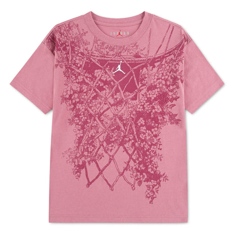 T-shirt Mj Net Bouquet 7-16ans-Jordan-Rose-S-JOR-45G291-P9I-CLÉMENT