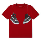T-shirt Aj3 Shoe Strings 8-16ans-Jordan-Rouge-S-JOR-95F483-R78-CLÉMENT