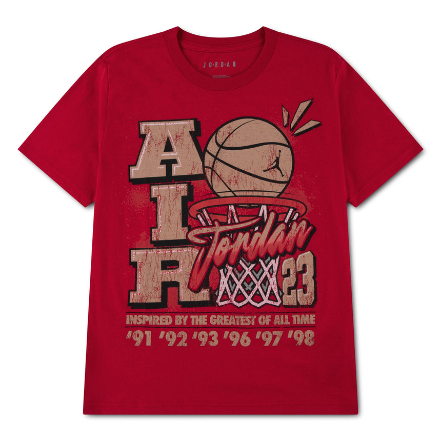 T-shirt Mj Retro Hoop 8-16ans-Jordan-Rouge-S-JOR-95G207-U10-CLÉMENT