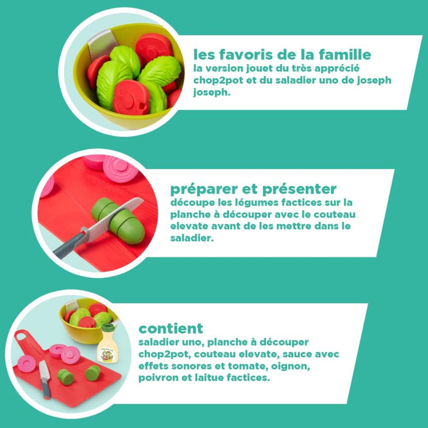 Ensemble de Jeu de Cuisine - Planche à découper et Saladier-Clement - Equipement-JOS-75752-CLÉMENT