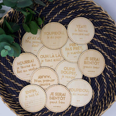 Ensemble Pastilles de Bois - La Première Année-Jubanou-JUB-1ST-12-WMT-CLÉMENT