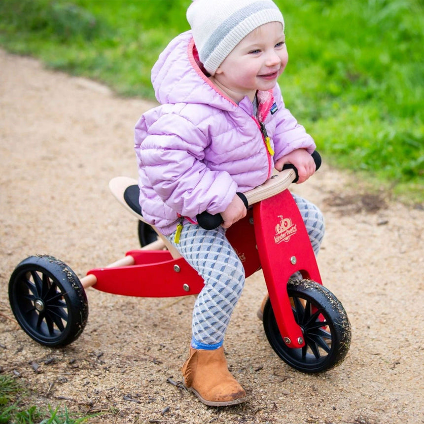 Vélo d'Équilibre 2 en 1 Tiny Tot - Rouge-Kinderfeets-KDF-KDF-03623-CLÉMENT