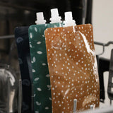 Pochettes à compote réutilisables Boho 6x (4oz)-Kangoo & Cie-KGO-BOHO-CLÉMENT