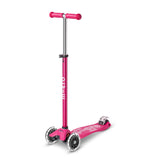 Trottinette LED Maxi MICRO Deluxe - Rose-Micro-KIB-MMD077-CLÉMENT