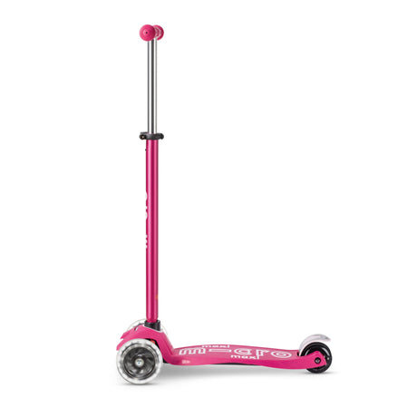 Trottinette LED Maxi MICRO Deluxe - Rose-Micro-KIB-MMD077-CLÉMENT