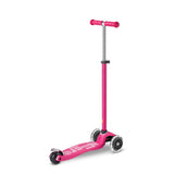 Trottinette LED Maxi MICRO Deluxe - Rose-Micro-KIB-MMD077-CLÉMENT
