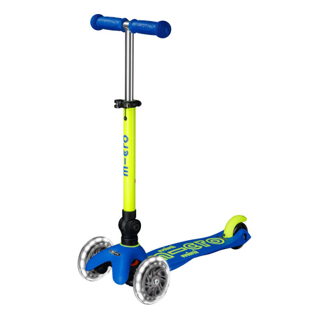 Trottinette Mini Pliable Del - Jaune Néon / Bleu-Micro-KIB-MMD240-CLÉMENT
