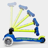 Trottinette Mini Pliable Del - Jaune Néon / Bleu-Micro-KIB-MMD240-CLÉMENT