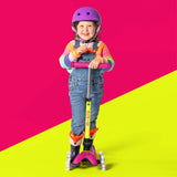 Trottinette Mini Pliable Del - Jaune Néon / Rose-Micro-KIB-MMD243-CLÉMENT