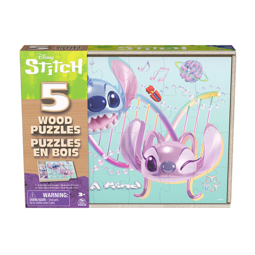Casse-Tête en Bois 5-en1 - Stitch-Kid Jouets-KIJ-7676071870-CLÉMENT