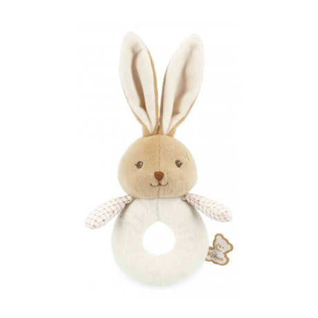 Doudou hochet lapin - Crème-Kaloo-KLO-K214032-CLÉMENT