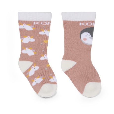 Bas Thermal Licornes (2) 3-24mois-Kombi-Rose-3-9 m-KOM-F1385T-P2621-CLÉMENT