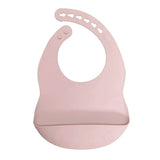 Bavoir en Silicone Silibib - Rose-Kushies-KUS-B308ROSE-CLÉMENT