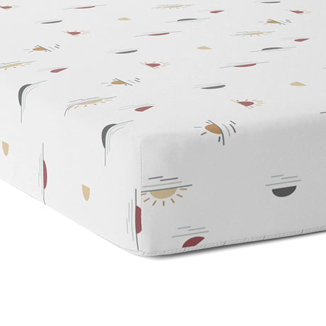 Drap Contour Percale pour Lit de Bébé - Soleils-Kushies-KUS-S730221-CLÉMENT