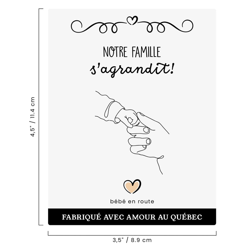 Étiquettes d'annonce - Famille (2)-Clement - Impressions-LAB-ANNONCE-FAMI-CLÉMENT