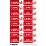 Étiquettes Allergie - Fruits de mer-Clement - Impressions-LAB-ECALL-FRUMER-CLÉMENT