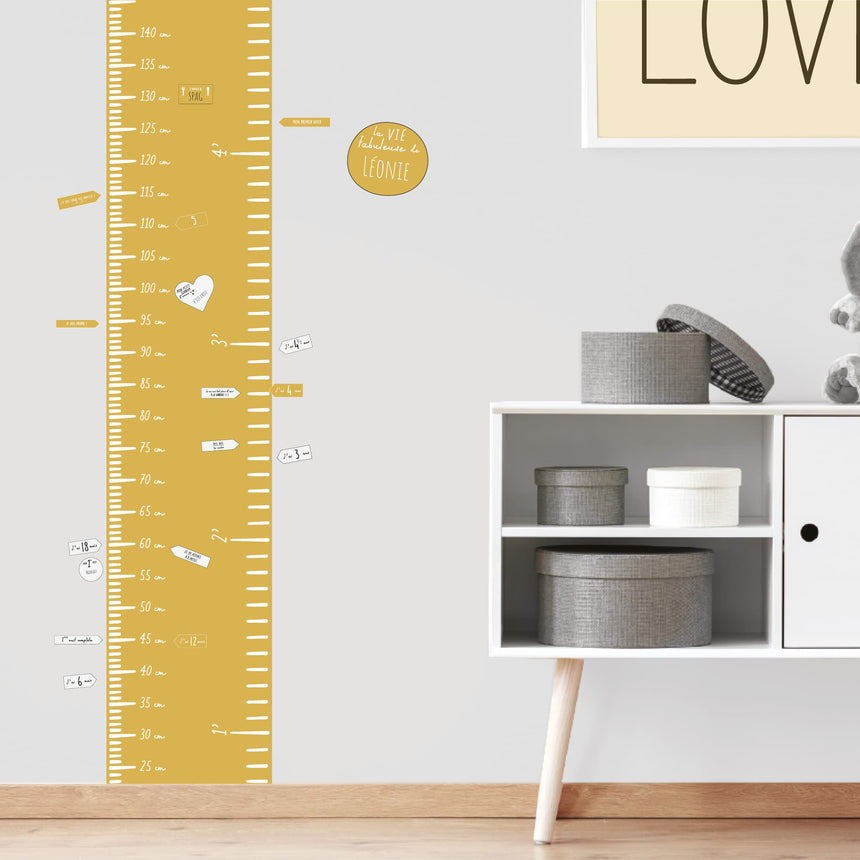 Échelle de Croissance Moderne luxe Ocre-Clement - Impressions-LAB-ECH-MODLUX-O-CLÉMENT
