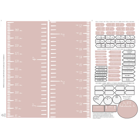 Échelle de Croissance Moderne luxe Rose-Clement - Impressions-LAB-ECH-MODLUX-R-CLÉMENT
