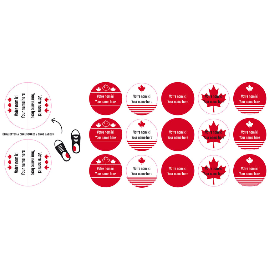 Étiquettes Personnalisées Mini - Canada Édition Spéciale-Clement - Impressions-LAB-ECMINI-CANAD-CLÉMENT