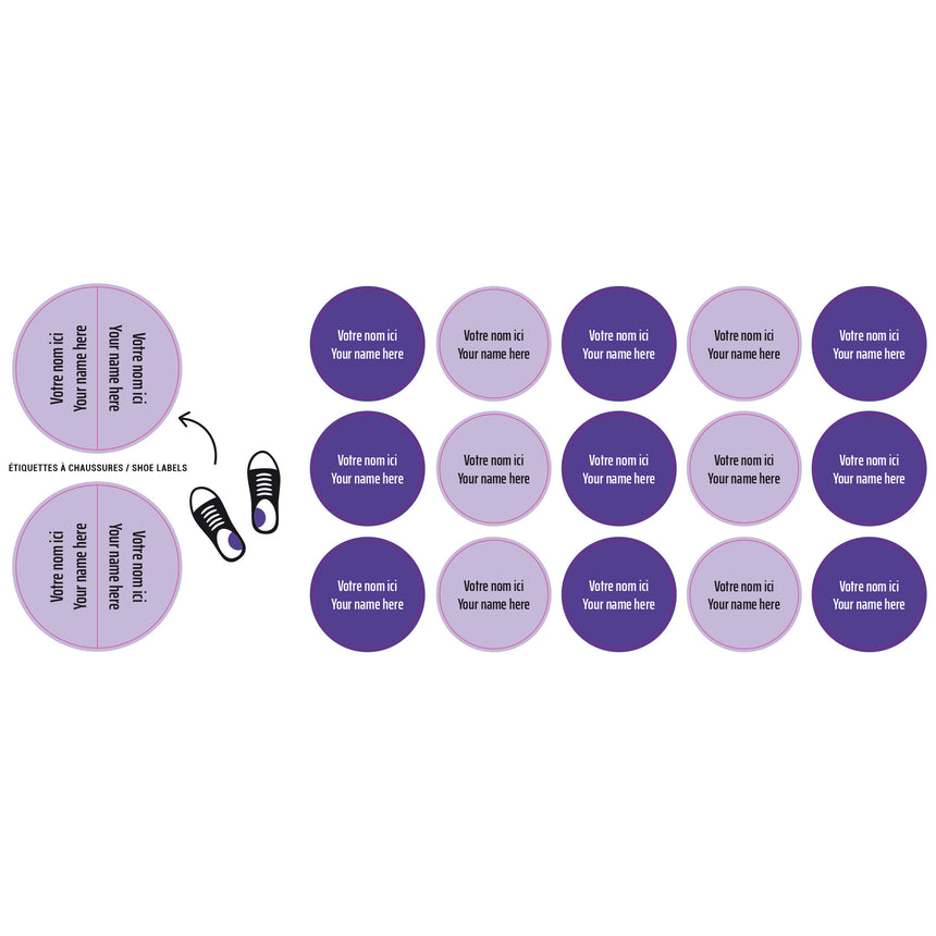 Étiquettes Personnalisées Mini - Mauve-Clement - Impressions-LAB-ECMINI-MAUVE-CLÉMENT