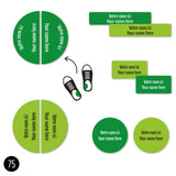 Étiquettes Personnalisées Mini - Vert-Clement - Impressions-LAB-ECMINI-VERT-CLÉMENT