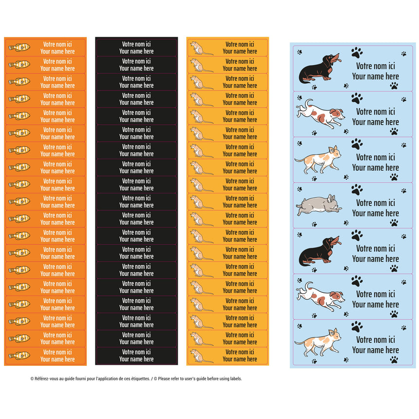 Étiquettes Essentiel - Animaux-Clement - Impressions-LAB-ECNOM-ANIMAU-CLÉMENT