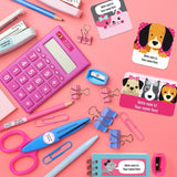 Étiquettes Essentiel - Chiens rose-Clement - Impressions-LAB-ECNOM-CHIENR-CLÉMENT