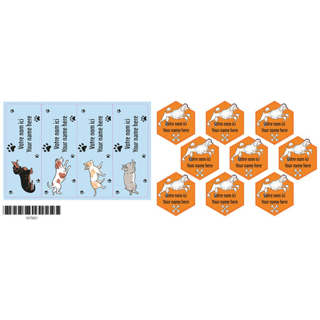 Étiquettes Classique - Animaux-Clement - Impressions-LAB-ECNOM-D-ANIM-CLÉMENT