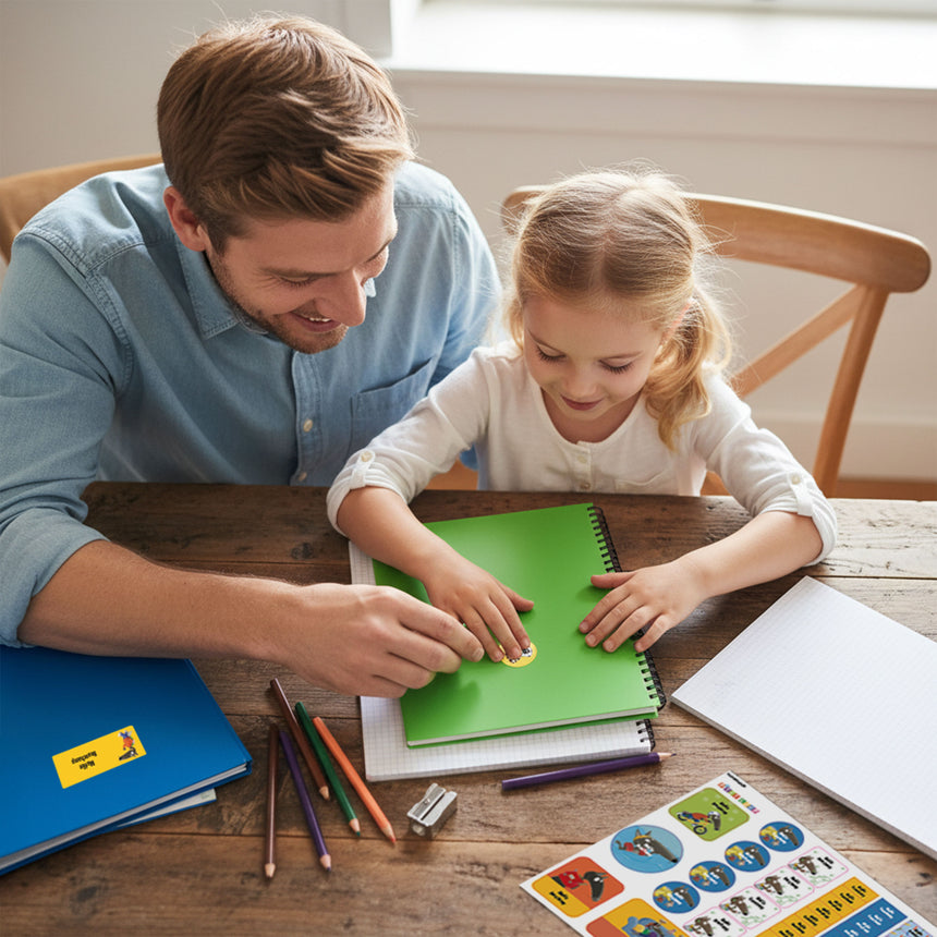 Étiquettes Scolaire - P'tit Loup-Clement - Impressions-LAB-ECNOM-S-LOUP-CLÉMENT