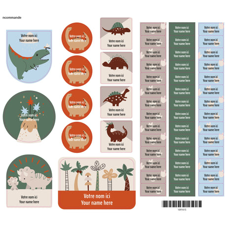 Étiquettes Essentiel - Dinos-Clement - Impressions-LAB-ECNOM-DINON-CLÉMENT