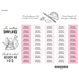 Étiquettes Essentiel - Scolaire rose-Clement - Impressions-LAB-ECNOM-ECOLER-CLÉMENT