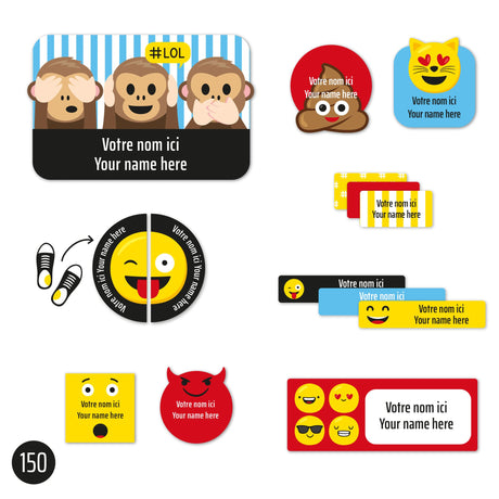 Étiquettes Essentiel - Émojis-Clement - Impressions-LAB-ECNOM-EMOJI-CLÉMENT