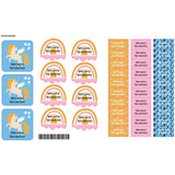 Étiquettes Garderie - Licorne Lexie-Clement - Impressions-LAB-ECNOM-G-LEXI-CLÉMENT