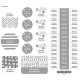 Étiquettes Essentiel - Motifs gris-Clement - Impressions-LAB-ECNOM-GRIS-CLÉMENT