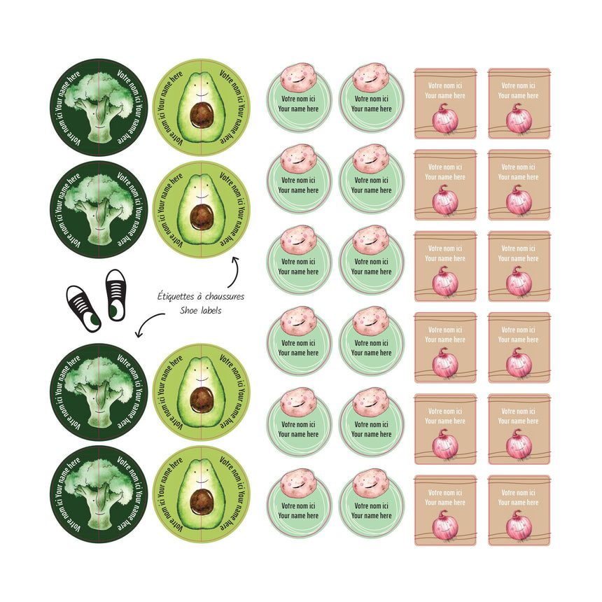 Étiquettes Essentiel - Légumes-Clement - Impressions-LAB-ECNOM-LEGUME-CLÉMENT