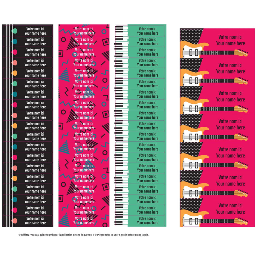 Étiquettes Essentiel - Musique-Clement - Impressions-LAB-ECNOM-MUSIQU-CLÉMENT