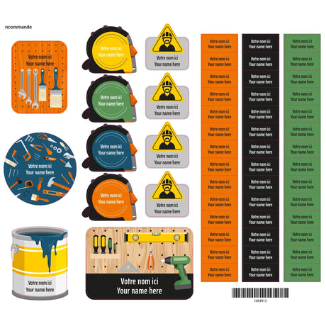 Étiquettes Essentiel - Outils-Clement - Impressions-LAB-ECNOM-OUTIL-CLÉMENT