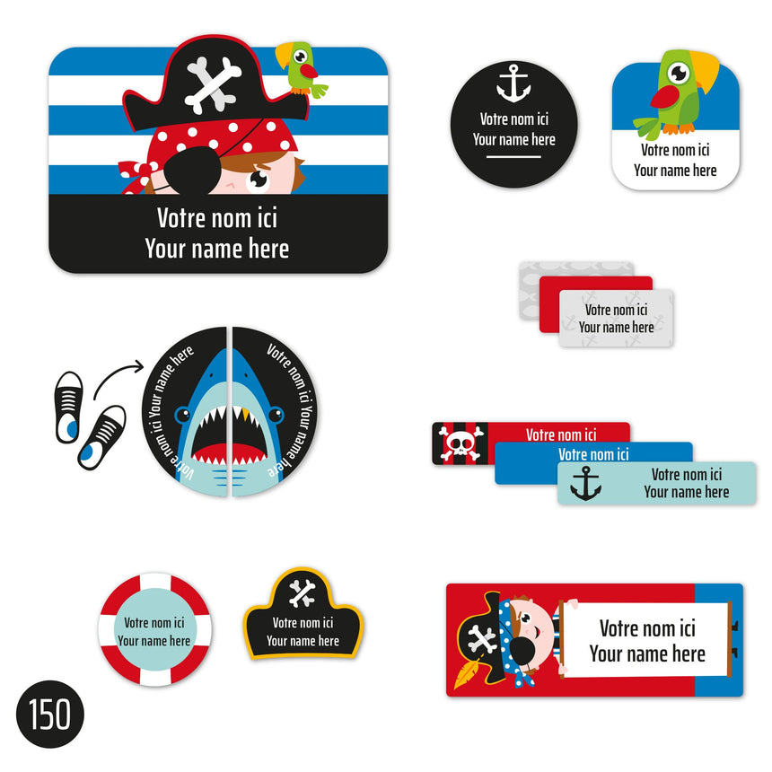 Étiquettes Essentiel - Pirates-Clement - Impressions-LAB-ECNOM-PIRATE-CLÉMENT