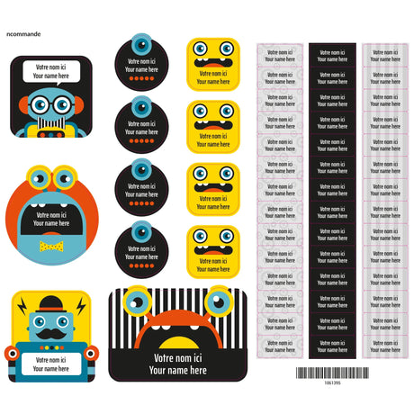 Étiquettes Essentiel - Robots-Clement - Impressions-LAB-ECNOM-ROBOT-CLÉMENT