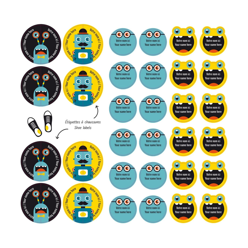 Étiquettes Essentiel - Robots-Clement - Impressions-LAB-ECNOM-ROBOT-CLÉMENT