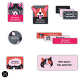 Étiquettes Scolaire - Animaux-Clement - Impressions-LAB-ECNOM-S-ANIM-CLÉMENT