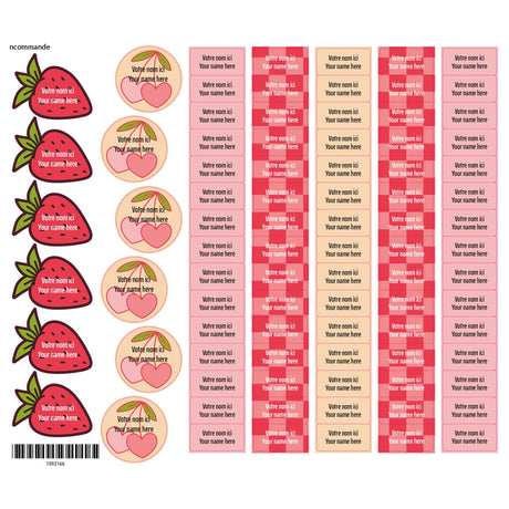 Étiquettes Scolaire - Boucles-Clement - Impressions-LAB-ECNOM-S-BOUC-CLÉMENT