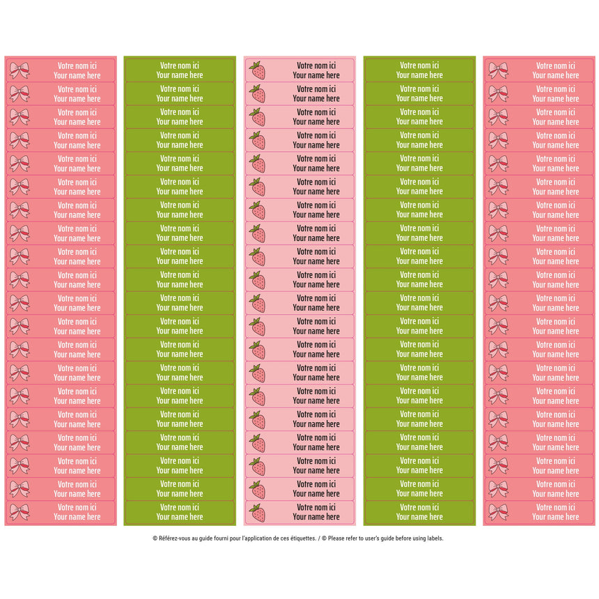 Étiquettes Scolaire - Boucles-Clement - Impressions-LAB-ECNOM-S-BOUC-CLÉMENT