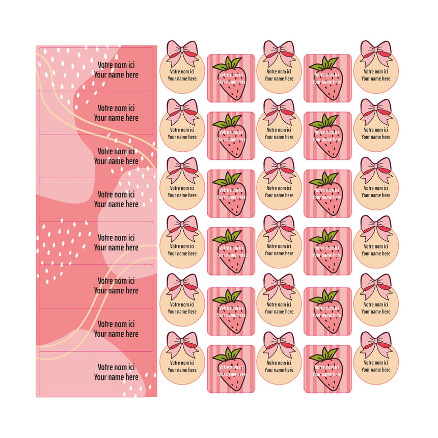 Étiquettes Scolaire - Boucles-Clement - Impressions-LAB-ECNOM-S-BOUC-CLÉMENT