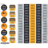 Étiquettes Scolaire - Camions-Clement - Impressions-LAB-ECNOM-S-CAMI-CLÉMENT