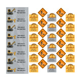 Étiquettes Scolaire - Camions-Clement - Impressions-LAB-ECNOM-S-CAMI-CLÉMENT