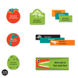 Étiquettes Scolaire - Dinosaures-Clement - Impressions-LAB-ECNOM-S-DINO-CLÉMENT