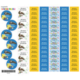 Étiquettes Scolaire - P'tit Loup-Clement - Impressions-LAB-ECNOM-S-LOUP-CLÉMENT